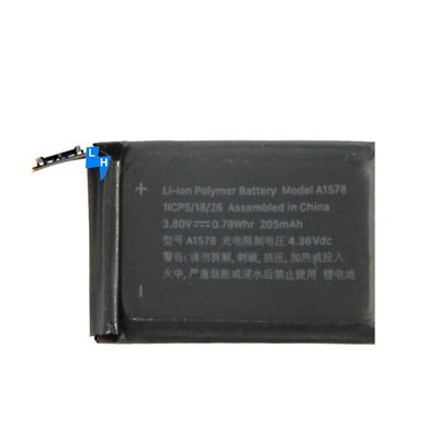 Двойная защита IC 205mAh A1578 A1802 38 мм батарея для Apple Watch Series 1 Watch