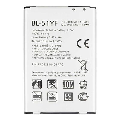 3000mAh BL-51YF H811 LS991 US991 H812 G4 Мобильная батарея для LG VS986 Гарантированная