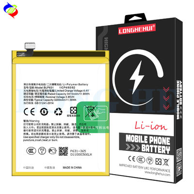3200mAh перезаряжаемая литий-ионная полимерная батарея BLP631 для мобильного телефона Oppo F3/F5/F7/A73/A77