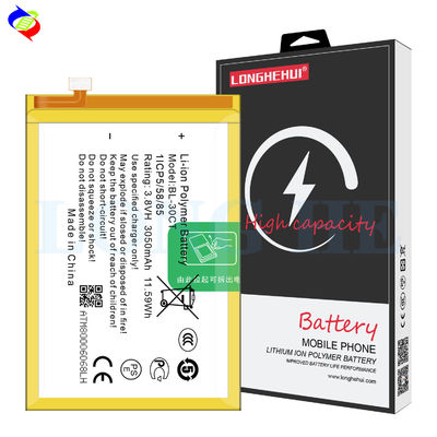 BL-30CT Литий-ионный аккумулятор 3.8V 3050mAh для Tecno L7 L8 мобильный телефон цифровой аккумулятор