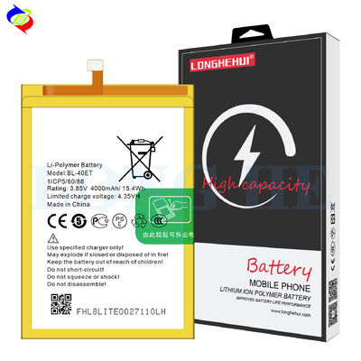 Общие литий-ионные полимерные батареи BL-40ET для Tecno L8 Lite 3.85V 4000mAh