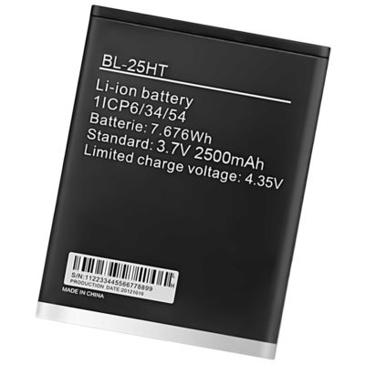 Двойная батарея защиты BL-25HT 2500mAh для мобильного телефона Tecno Camon C7 высокой емкости