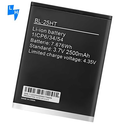 Двойная защита IC Белый BL-25HT 2500mAh Camon C7 Мобильный телефон батарея для Tecno C7