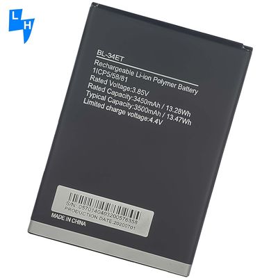 Tecno POP 3 BB2 Мобильный телефон BL-34ET Оригинальная литий-ионная батарея для полировки
