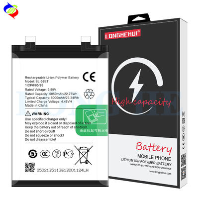 BL-58ET 4.48V 6000mAh Липолимерная батарея для Tecno Pova 5 перезаряжаемая и совместимая