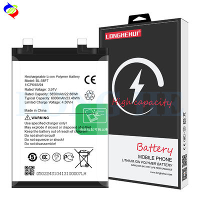 BL-58FT 3.91V 6000mAh аккумулятор для мобильных телефонов для оригинальных литий-ионных батарей Tecno