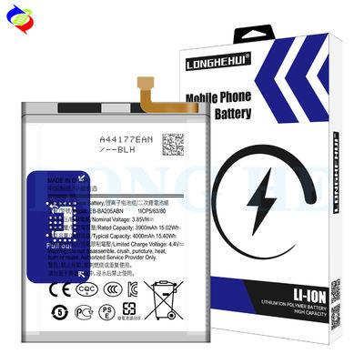 Защита двойного IC 4000mAh EB-BA205ABN Перезаряжаемая батарея для Samsung EB-BA205AB
