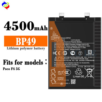 Аккумулятор BP49 для Xiaomi Mi POCO F4 5G с высокой емкостью и стабильной производительностью