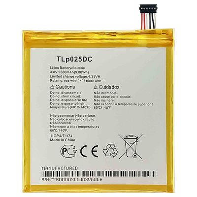 Мобильная батарея TLP025DC Для alcatel OneTouch pixi 4 6.0 OT8050D Оригинальная перезаряжаемая