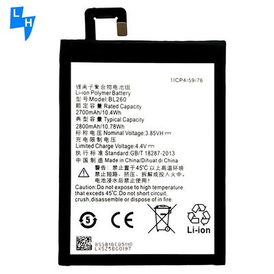 Мобильные батареи с двойной защитой IC для Lenovo Vibe S1 Lite/S1LA40 BL260 2800mAh