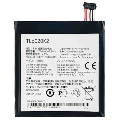 Alcatel One Touch Idol 3 4.7 OT6039 6039Y 6039H 6039K Батарея 2000mAh TLP020K1 TLP020K2