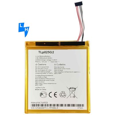 Оригинальный 1 1 Акумулятор для мобильного телефона Alcatel TLp025G2 2580mAh OT9003 9003X