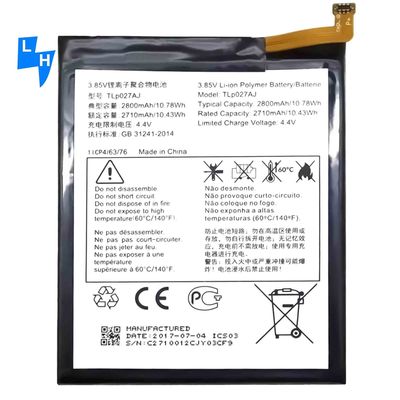 3.85V 2500Mah перезаряжаемая батарея для Alcatel Tlp027Aj Телефон черный высокая емкость