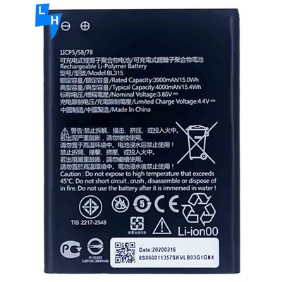 Аккумулятор для мобильных телефонов BL315 4000mAh Аккумулятор для Lenovo A7 Полимерный литий-ионный аккумулятор
