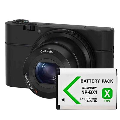 1240mAh 4,5V аккумулятор для Sony DSC-RX100 DSC-WX500 DSC-HX400 ZV-1 Камера