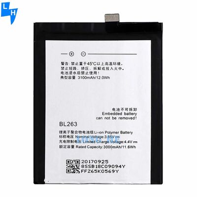 BL263 3.85V 3100mAh перезаряжаемая батарея для Lenovo ZUK Z2 Pro Гарантированная производительность