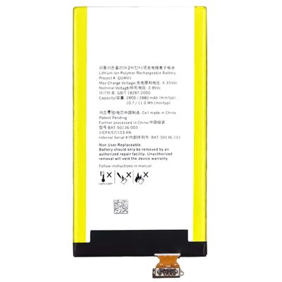 Серебряный OEM BAT-50136-003 Аккумулятор для мобильных телефонов для BlackBerry Z30 2880mAh