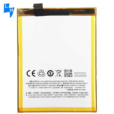 500 штук OEM BT42C Meizu Blue Charm Note2 Мобильная батарея для телефона MeiZu M2 NOTE