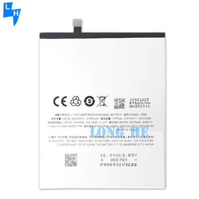 Вновь заряжаемая 100% BT62 Литий полимерная батарея 3200mAh для Meizu X M682Q